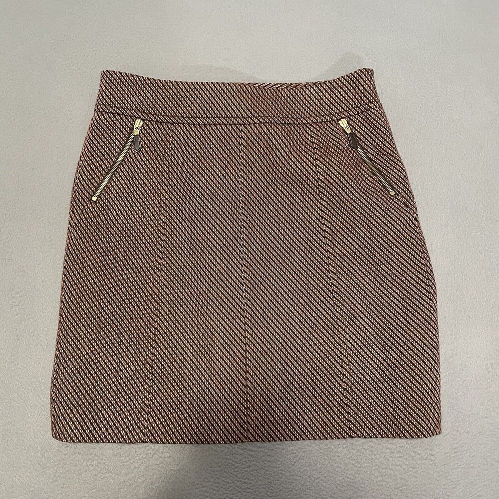Ann Taylor Skirt‎ Womens 10 Multicolor Wool Blend Mini Lined Career